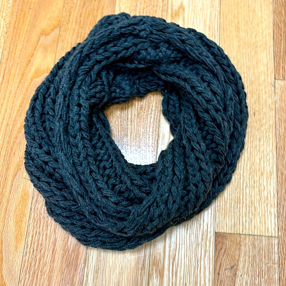 EUC Knit Infinity Scarf - Charcoal Grey